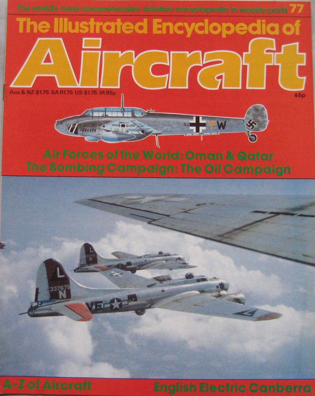 The Illustrated Encyclopedia of Aircraft magazine Issue 77 English Electric Canberra cutaway drawing