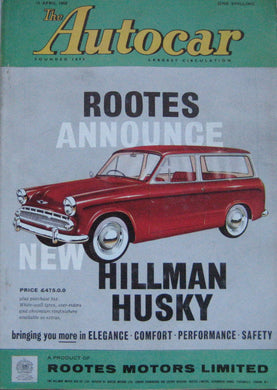 Autocar magazine 15/4/1960 featuring Porsche 356 Super 75 road test