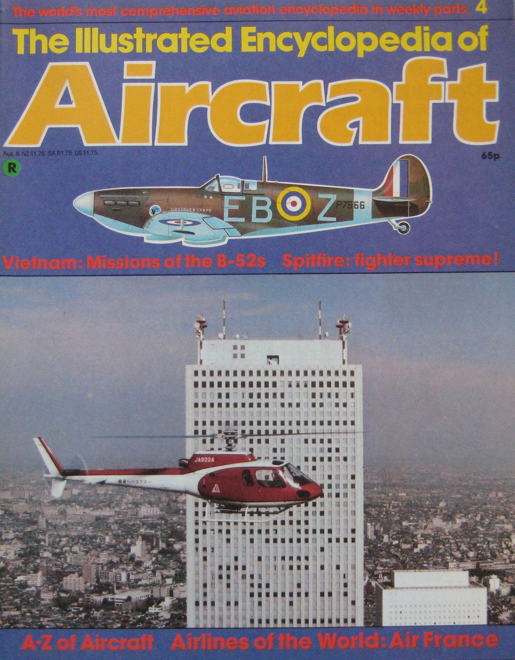 The Illustrated Encyclopedia of Aircraft Issue 4 Supermarine Spitfire cutaway drawing