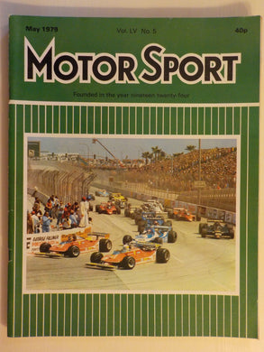 Motor Sport magazine Vol LV No 5 May 1979 [Paperback] William Boddy