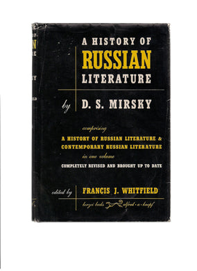 A History of Russian Literature [Hardcover] MirskiI, DmitriI Petrovich,
