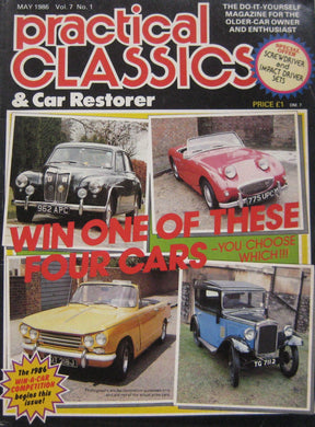 Practical Classics magazine 05/1986 featuring Triumph Dolomite