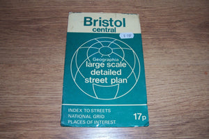 Bristol, Central, Street Plan: 1m-4.5"