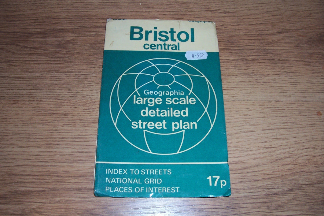 Bristol, Central, Street Plan: 1m-4.5