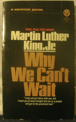 Why We Cant Wait [Mass Market Paperback] KingMartinLuther