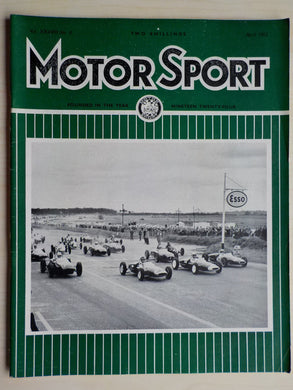 Motor Sport magazine Vol XXXVIII No 4 = April 1962