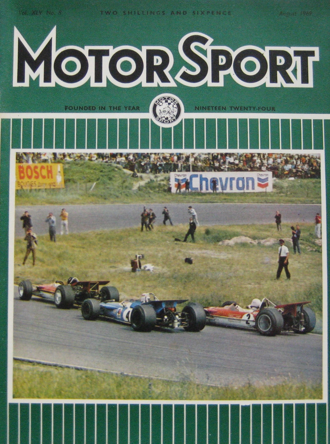 Motor Sport magazine 08/1969 featuring Marcos 3-litre road test [Paperback] Motor Sport