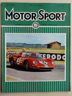 Motor Sport Magazine. August 1965. Vol. XLI No. 8.