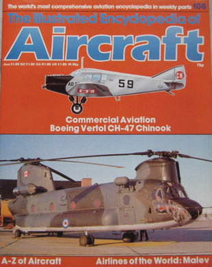 The Illustrated Encyclopedia of Aircraft magazine Issue 108 Boeing Vertol CH-47 Chinook cutaway drawing