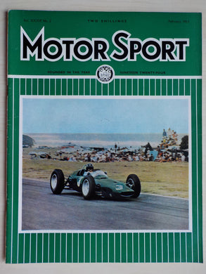 Motor Sport magazine Vol XXXIX No 2 = February 1963