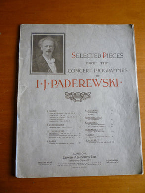Menuet in G Op14 No. 1 from Selected Pieces from the Concert Programmes of I. J. Paderewski