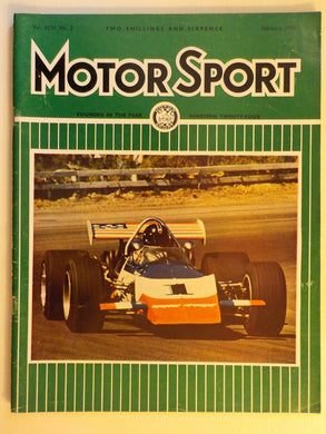 Motor Sport magazine Vol XLVI No 2 February 1970