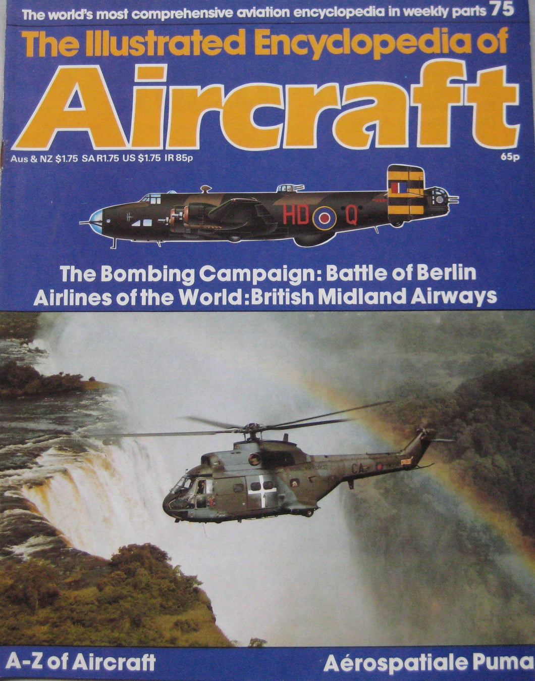 The Illustrated Encyclopedia of Aircraft magazine Issue 75 Aerospatiale Puma cutaway drawing