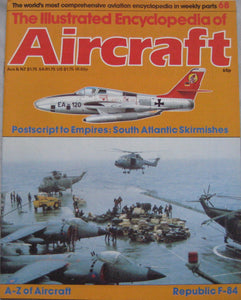 The Illustrated Encyclopedia of Aircraft magazine Issue 68 Republic F-84 cutaway drawing