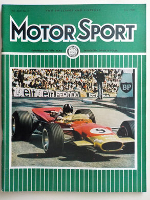 Motor Sport magazine Vol XLIV No 7 July 1968