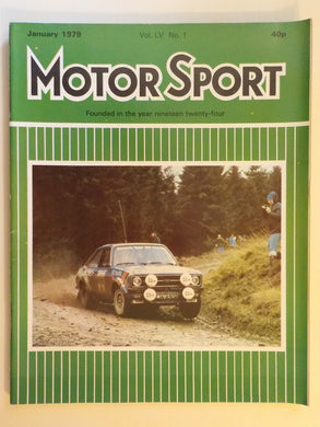 Motor Sport magazine Vol LV No 1 January 1979 [Paperback] William Boddy