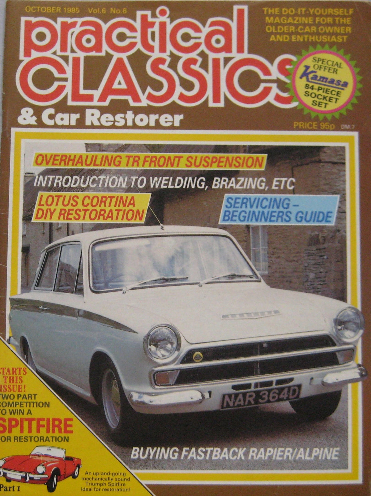 Practical Classics magazine 10/1985 featuring Sunbeam Alpine, Rapier, Lotus Cortina [Paperback] John Williams
