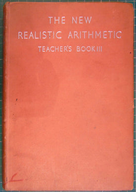 The New Realistic Arithmetic Teachers Book I [Hardcover] H G Wood