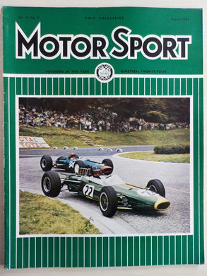 Motor Sport magazine Vol XL No 8 August 1964 [Paperback] William Boddy and Denis Jenkinson