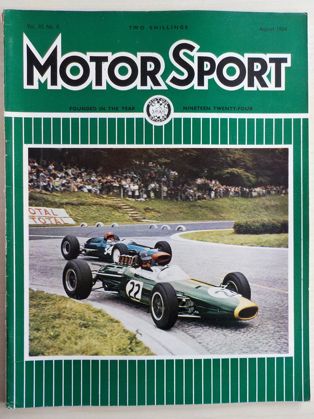 Motor Sport magazine Vol XL No 8 August 1964 [Paperback] William Boddy and Denis Jenkinson