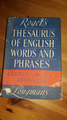 Thesaurus of English Words and Phrases (Everyman's Reference Library)