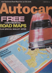 Autocar magazine 7/3/1968 featuring Triumph Herald Convertible road test, BMW, Lamborghini
