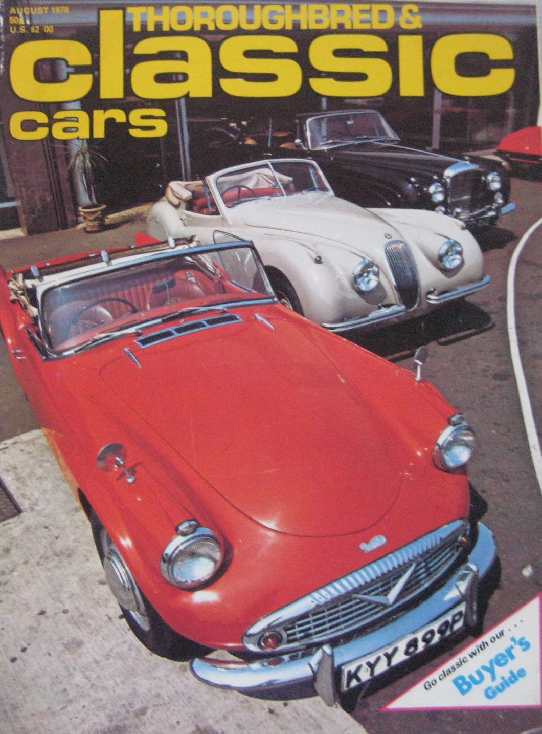 Thoroughbred & Classic Cars magazine 08/1978 featuring Rochdale Olympic, Miller Story