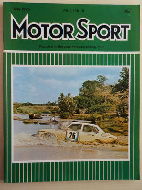 Motor Sport magazine May 1975 Vol LI No 5