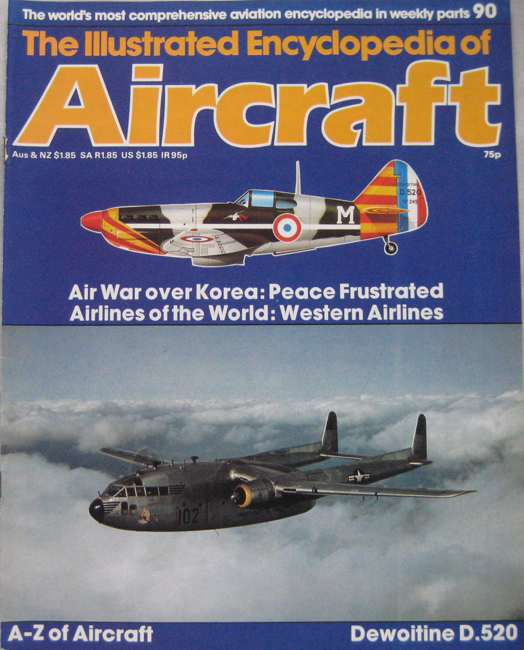 The Illustrated Encyclopedia of Aircraft magazine Issue 90 Dewoitine D.520 cutaway drawing