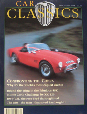 Car Classics magazine April 04/1992 No 2 AC Cobra, BMW CSL, Lamborghini, Mercedes [Paperback] Kevin Blick