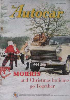 Autocar magazine 9/12/1960 featuring NSU Sport Prinz road test