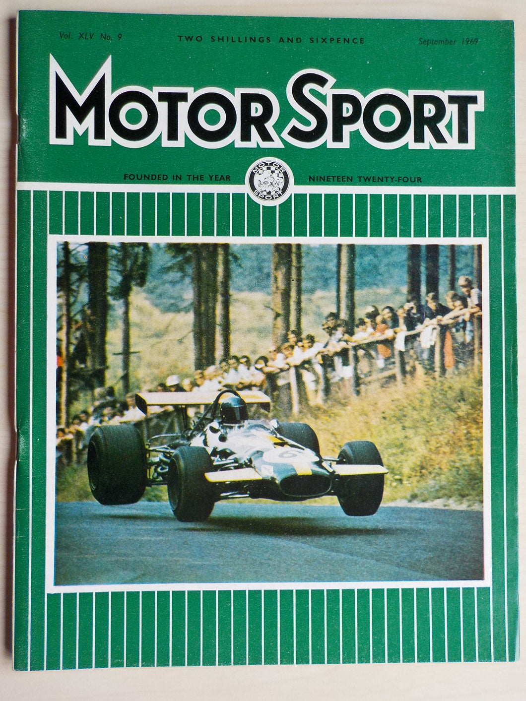 Motor Sport, vol, XLV (65), no.9, September 1969 [Paperback] Anon.