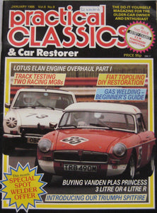 Practical Classics magazine 01/1986 featuring Vanden Plas Princess