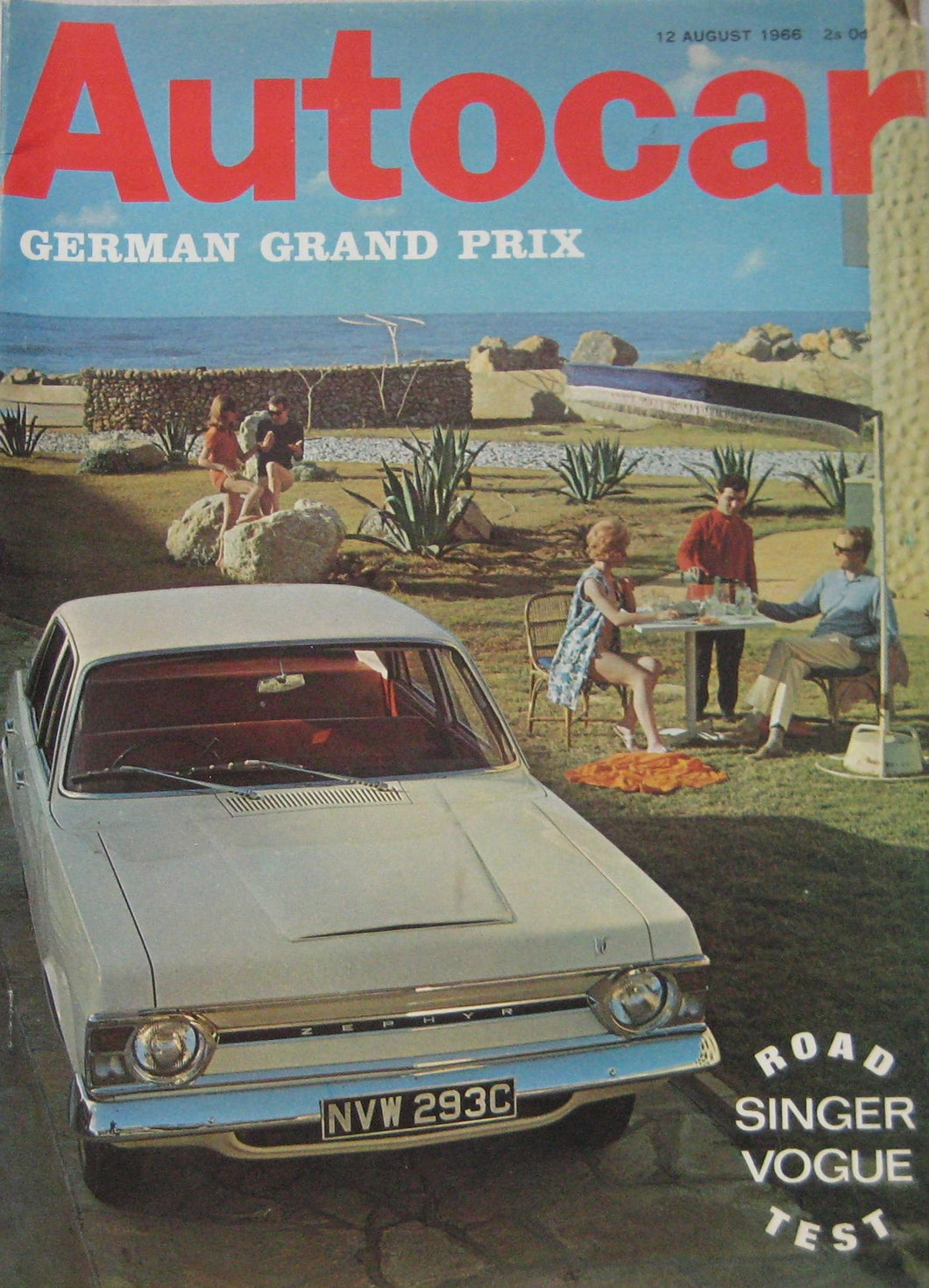 Autocar magazine 12/8/1966 featuring Singer Vogue road test, Ferguson