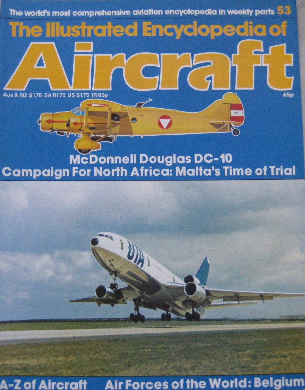 The Illustrated Encyclopedia of Aircraft magazine Issue 53 McDonnell Douglas DC-10 cutaway drawing