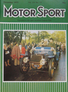 Motor Sport magazine December 1977 Vol LIII No 12