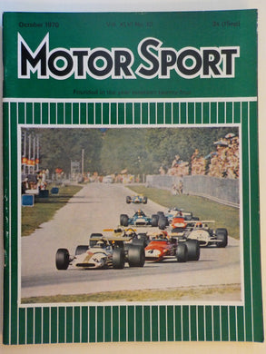 Motor Sport magazine Vol XLVI No 10 October 1970