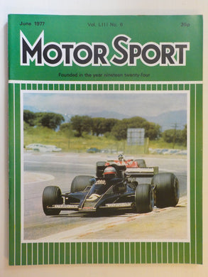 Motor Sport magazine Vol LIII No 6 June 1977