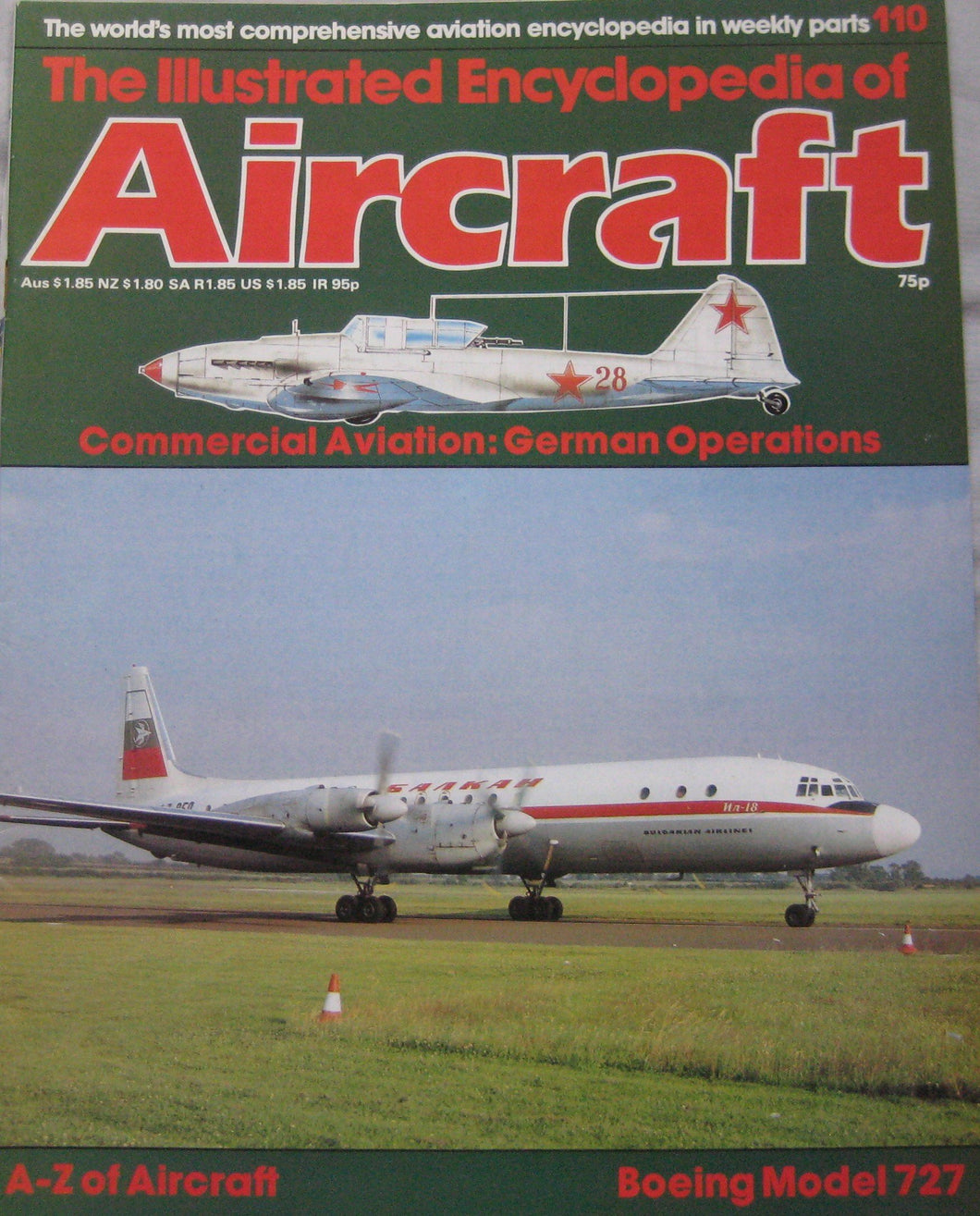 The Illustrated Encyclopedia of Aircraft magazine Issue 110 Boeing 727 cutaway drawing