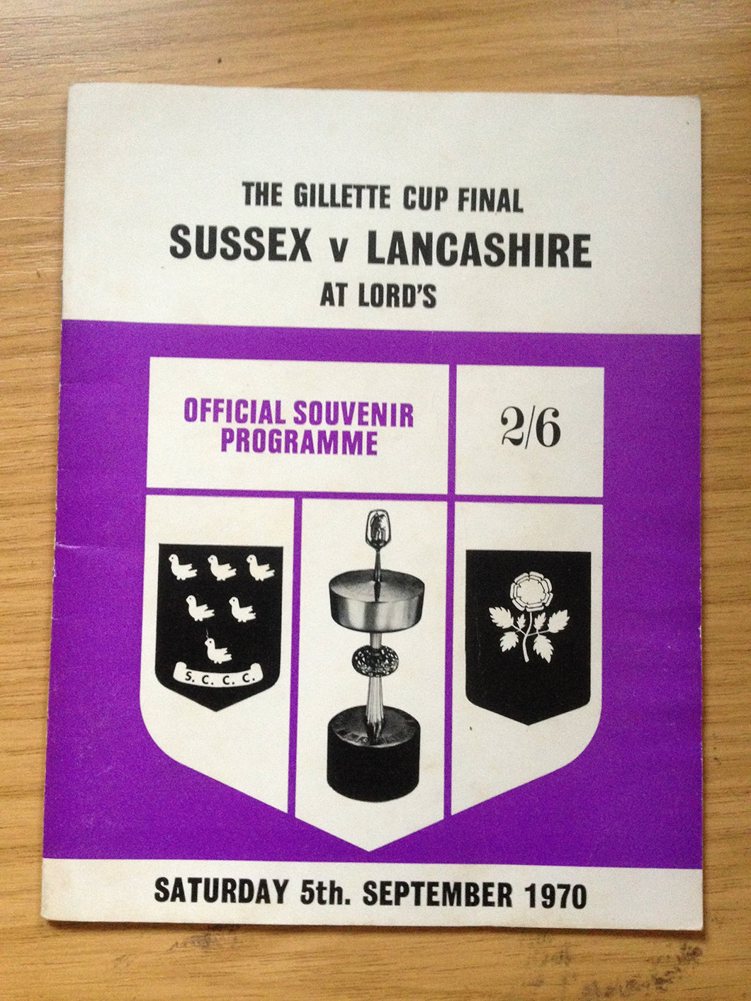 The Gillette Cup Final: Sussex v Lancashire At Lord's [Paperback] George Robinson