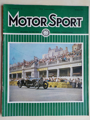 Motor Sport magazine Vol XXXVII No 10 = October 1961