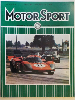 Motor Sport magazine Vol XLVI No 5 May 1970