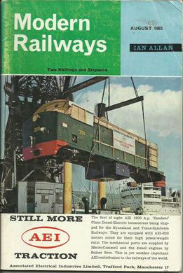 Modern Railways - Volume XVIII No 179 August 1963 [Paperback] Modern Railways