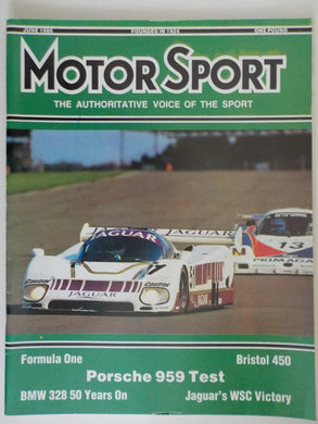 Motor Sport magazine June 1986 Vol LXII No 6