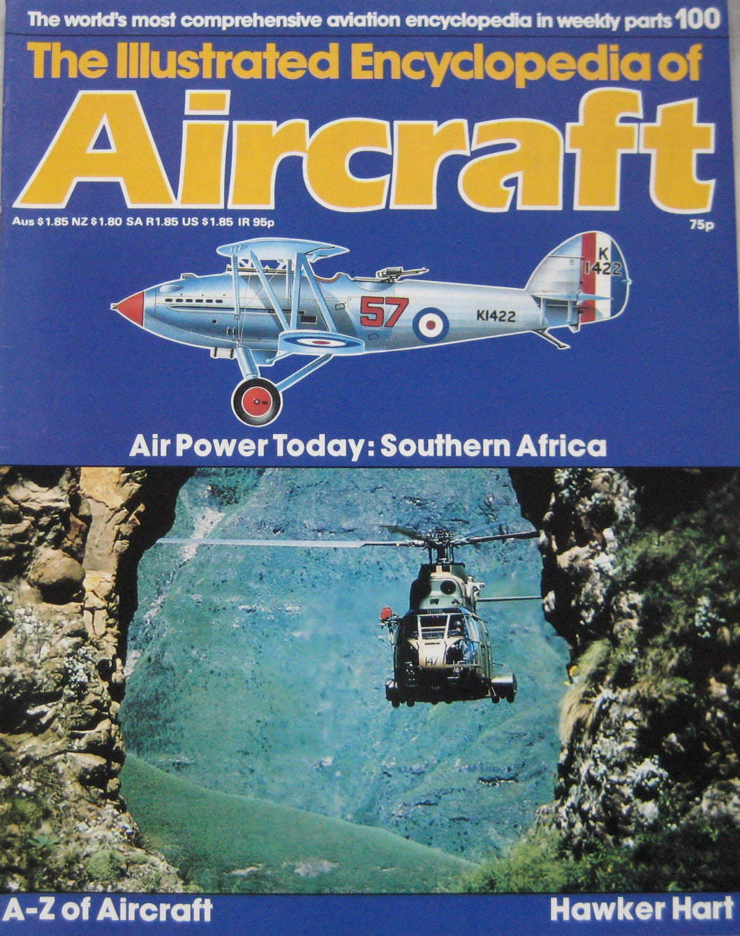 The Illustrated Encyclopedia of Aircraft magazine Issue 100 Hawker Hart cutaway drawing