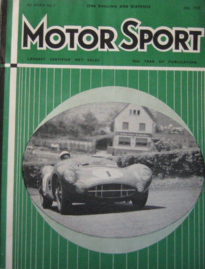 Motor Sport Magazine July 1958 Vol. 34 no. 7