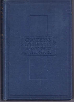 Chambers's Cyclopaedia of English Literature [Hardcover] Patrick, David