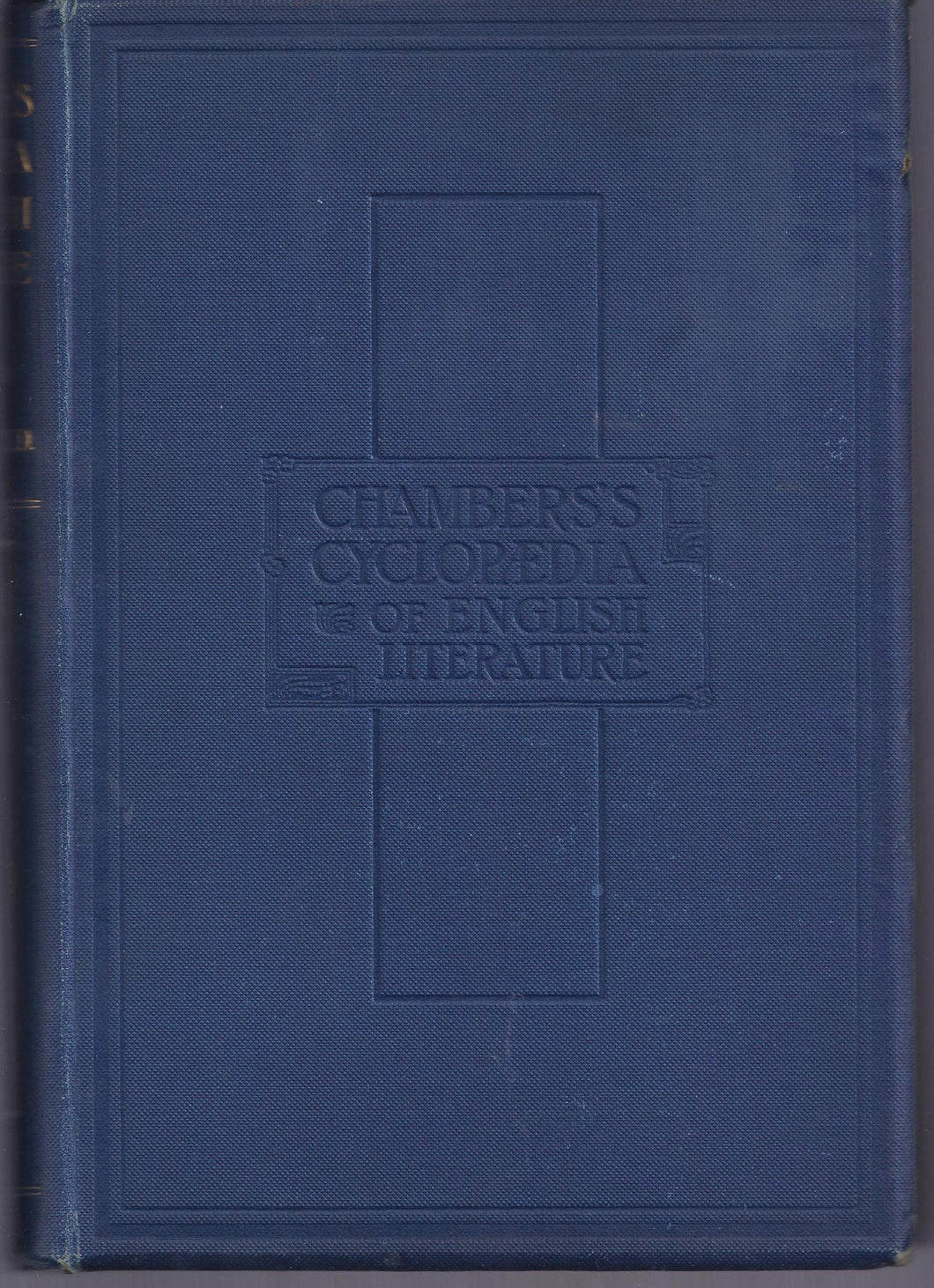 Chambers's Cyclopaedia of English Literature [Hardcover] Patrick, David