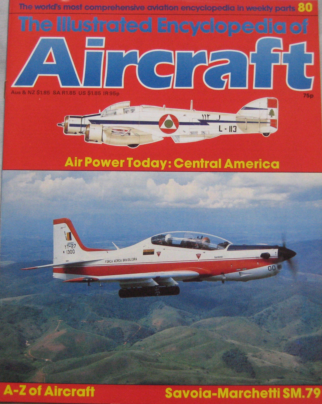 The Illustrated Encyclopedia of Aircraft magazine Issue 80 Savoia-Marchetti SM.79 cutaway drawing