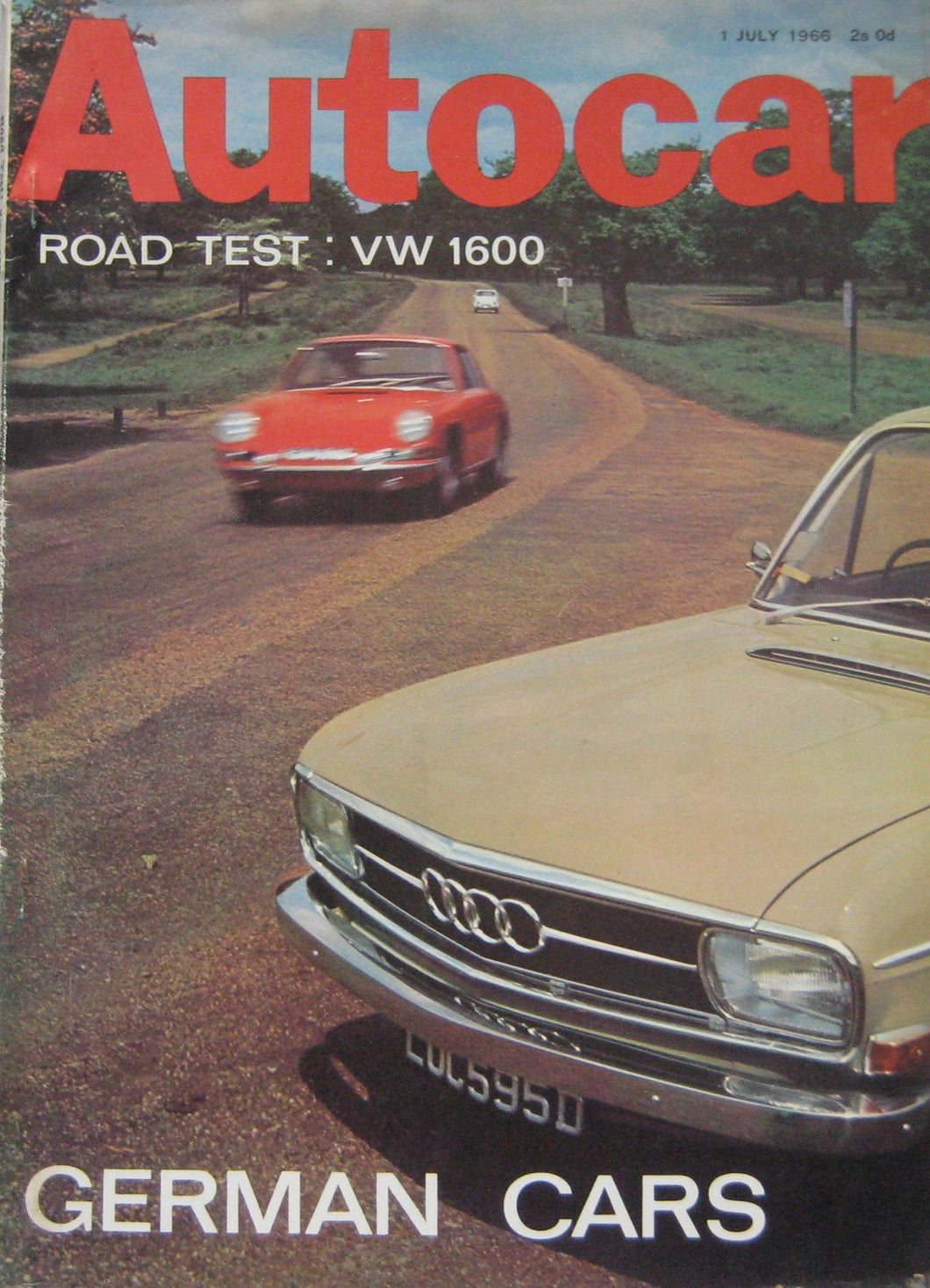 Autocar magazine 1/7/1966 featuring Volkswagen 1600 road test